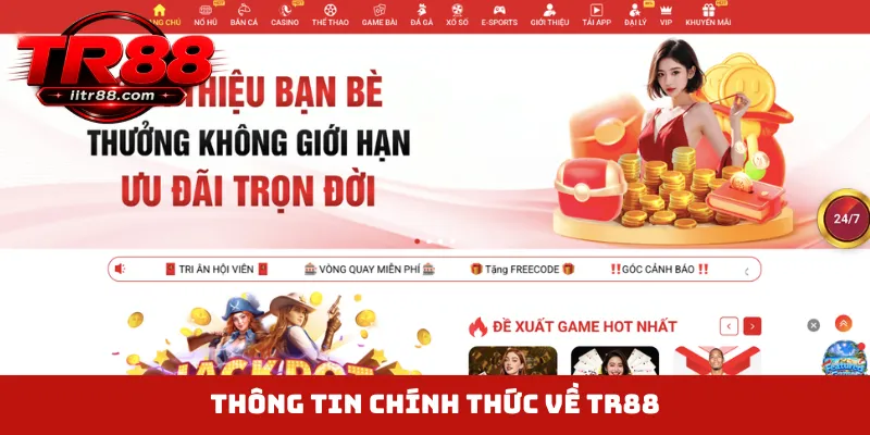 Thông tin chính thức về TR88
